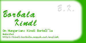 borbala kindl business card